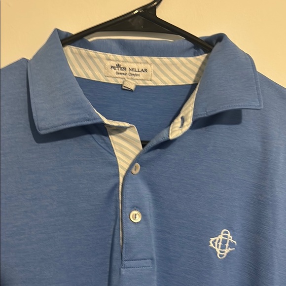 Men's Blue Polo Shirt - Picture 2 of 3